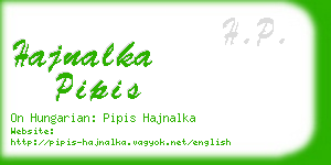 hajnalka pipis business card